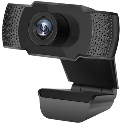 Image of RUOVXWU Webcam for PC with Microphone 1080P Full HD Plug and Play USB Web Camera Desktop &amp; Laptop Clear Stereo Audio Conference, Zoom, Skype, Facetime, Windows, Linux, macOS