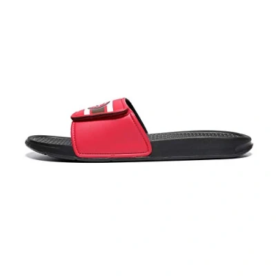 Image of FOCO Men&#039;s NFL Team Logo Sport Legacy Stripe Slide Sandals
