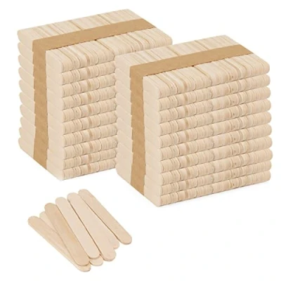 Image of KEILEOHO 1000 PCS 2.5 inch Mini Wooden Lolly Sticks, 65x10mm Small Wood Popsicle Lollipop Ice Cream Sticks Craft for Crafts, Arts, DIY, Decoration