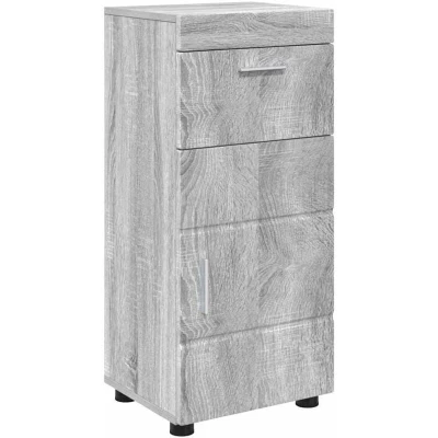 Image of vidaXL Bathroom Cabinet Grey sonoma 37 x 31.5 82 cm Engineered wood
