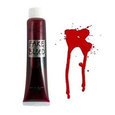 Image of 3Pcs Fake Blood Tubes 28ml Halloween Fancy Dress Horror Vampire Zombie Make Up for Theatrical Wound Scar Modeling Face/Body/Child/Adult