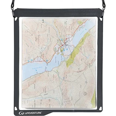 Image of Lifeventure Men&#039;s Case, Grey, Ipx7: waterproof Map Case Grey IPX7 up to 1 metre for 30 minutes, One Size UK