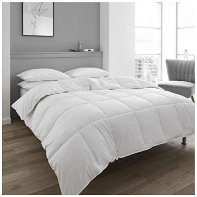 Image of GC GAVENO CAVAILIA Luxury Duck Feather Quilt Down Duvet Hotel Quality Quilted Bed Comforter, Double, White
