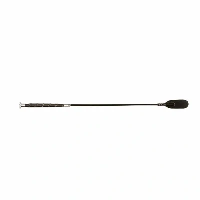 Image of Dublin Leather Touch Crop, Black, 65cm