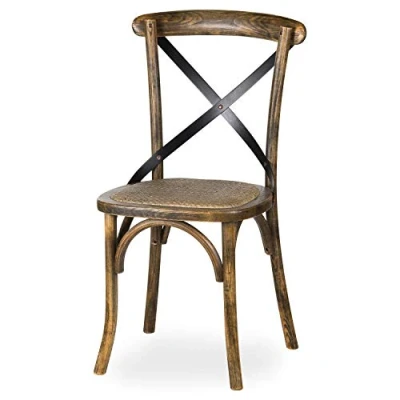 Image of Hill 1975 Oak Cross Back Dining Chair, One Size, 20571