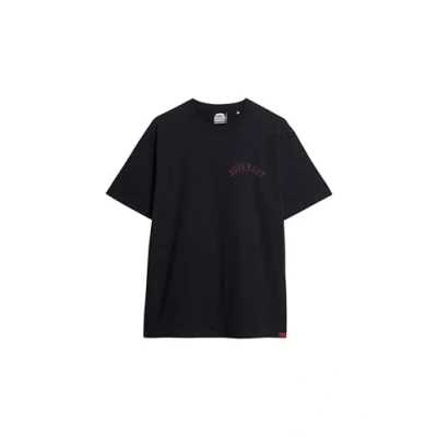 Image of Superdry Men&#039;s Printed T Shirt, Black, L