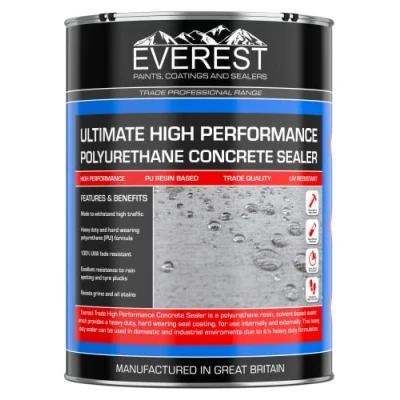 Image of Everest Trade Concrete Sealer Polyurethane (PU) Resin Based Internal And External (Clear, 5 Litre)