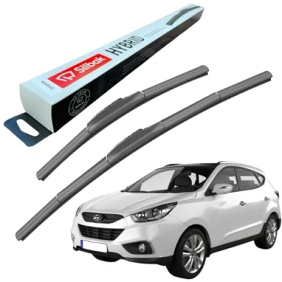 Image of Silbak Windscreen Wipers, fits for HYUNDAI IX35 (2010 ONWARDS) Front Wiper Blades, 600mm/400mm