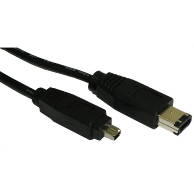Image of kenable Firewire IEEE 1394 4 Pin to 6 Cable DV OUT Camcorder Lead 1m [1 metres]