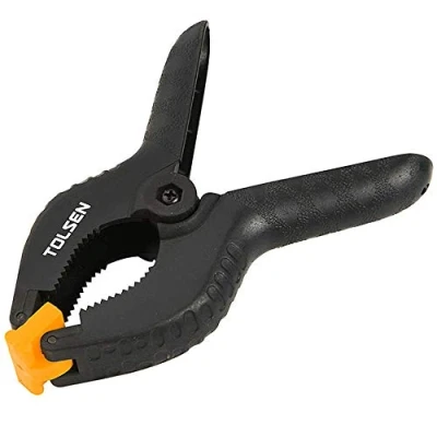 Image of Tolsen Spring Clamps Heavy Duty Plastic Vice Grips Quick Grip Clips 9&quot; (225mm)