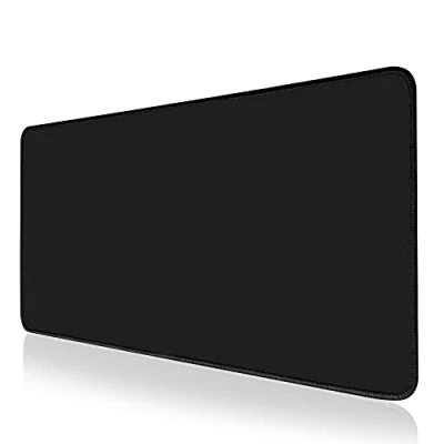Image of Hgarsin Mouse Pad,Large Gaming Pad,Extended Mousepad XL with Stitched Edge for Computer Keyboard,Washable Mat Office,Home,Computer,Laptop,Black