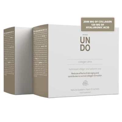Image of Hydrolysed Marine Collagen with Hyaluronic Acid Supplement for The Skin, Hair, and Nails Natural Blueberry Flavour 30 Sachets Days by Sensilab