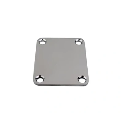 Image of Guyker Titanium Alloy Electric Guitar Bass Neck Plate, Joint NeckPlate Replacement Part