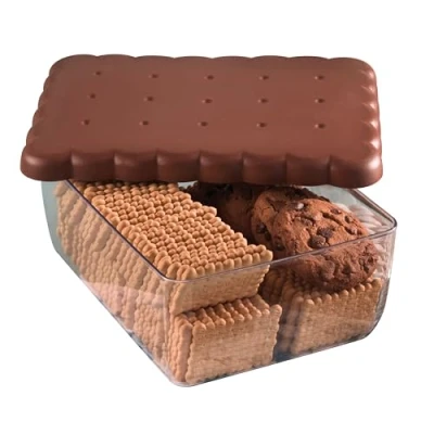 Image of Snips Biscuit Holder Saver 2.70 liters 24.5 x 18.5 9.5 cm Storage Container, Made in Italy 0% BPA and phthalate free