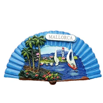 Image of 3D Mallorca Spain souvenir fridge magnet magnetic sticker,Home &amp; kitchen decoration refrigerator