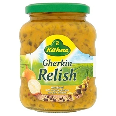 Image of Kuhne Gherkin Mustard Relish 350g Pack of 2