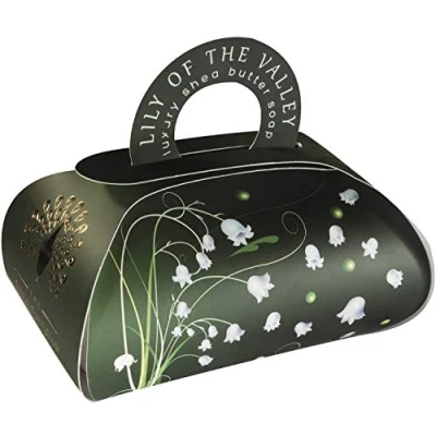Image of the English Soap Company, Large Gift Bag Bath Soap, Lily of Valley, 260g