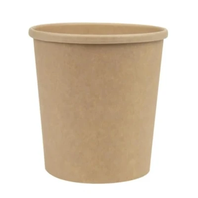 Image of Colpac Recyclable Kraft Microwavable Soup Cups 450ml / 16oz (Pack of 500)
