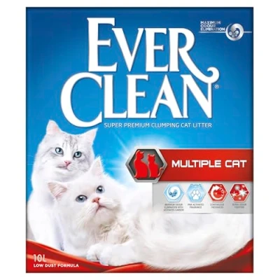 Image of Ever Clean Clumping Cat Litter, Multiple Cat, Scented for long lasting freshness, Unbeatable Strength, 10L