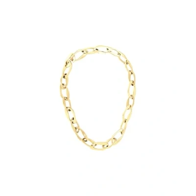 Image of Calvin Klein Women&#039;s HARMONIOUS CONNECTION Collection Chain Necklace in Yellow Gold Embellished with Crystals 35000682