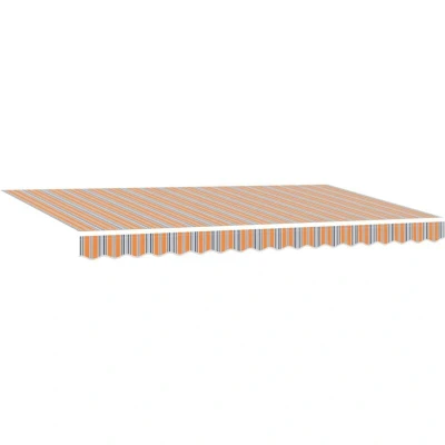 Image of vidaXL Awning Replacement Fabric for 4x2 m Frame Multicolour Stripe