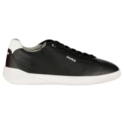 Image of HUGO Riven Trainers, Men&#039;s, Size: 9, Black Imitation leather/ textile