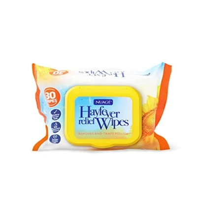 Image of Nuage Hayfever Relief Wipes Allergy Relief, Natural Remedy for Hay Fever, 30 (6 Packs)