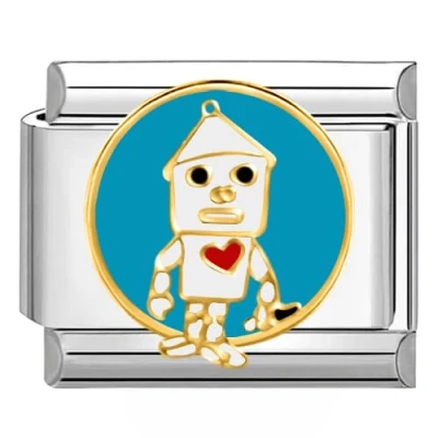 Image of Quiges 9mm Italian Style Charm Link Module Stainless Steel Love for Bracelets