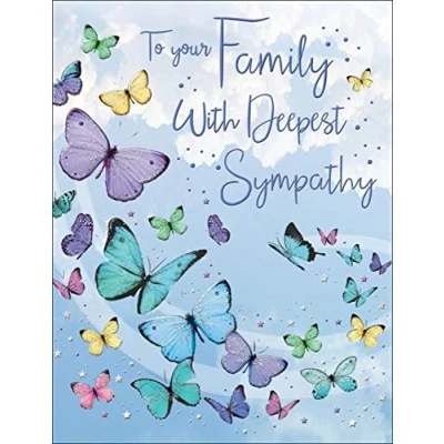 Image of Regal Publishing Occasion Card Sympathy Family 8 x 6 inches, Green