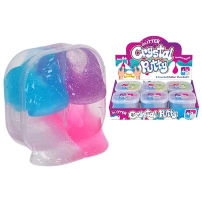 Image of KandyToys 4 in 1 Glitter Crystal Putty 2 Design of Slime Sent Random