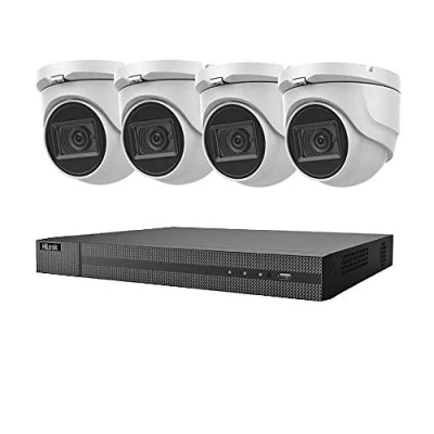 Image of HILOOK 8MP CCTV 4K UHD DVR 8CH SYSTEM INDOOR OUTDOOR 4X VIVID HD CAMERAS 30M NIGHT VISION SECURITY CAMERA KIT UK (2TB HDD, WHITE)