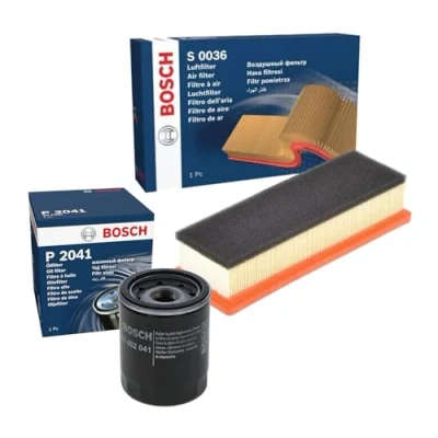 Image of SERVICE KIT for Fіat 500 (312) 1.2 Petrol (2011 2019) Genuine Bosch Oil Filter &amp; Air P2041 S0036