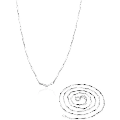 Image of ANYTOY Real Sterling Silver 1mmVenice Chain in 18 Inches and 925 Necklace (B)
