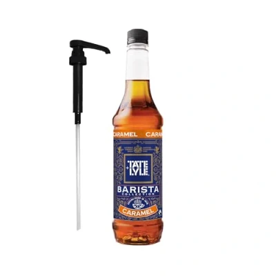 Image of Tate &amp; Lyle Caramel Coffee Syrup 750ml Fairtrade (1 Bottle, with Pump)
