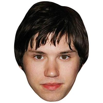Image of Ryan Ross (Brown Hair) Celebrity Mask, Flat Card Face, Fancy Dress Mask