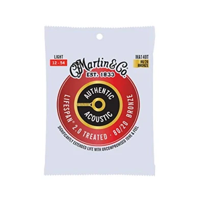 Image of Martin MA140T Authentic Acoustic LifeSpan 2.0 80/20 Bronze Light ( 12 54 )