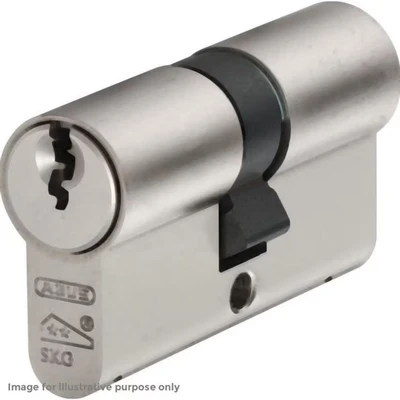 Image of Abus KE60NP Euro Thumbturn Cylinder Nickel Pearl Z40mm / K40mm Visi ABUK60N4040C