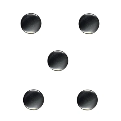 Image of Trucraft 11mm Pearlescent Shank Buttons Grey Pack of 5 for Knitting Sewing Craft