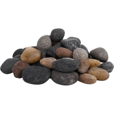 Image of vidaXL Polished Pebbles 25 kg Mixed Colour 5 8 cm