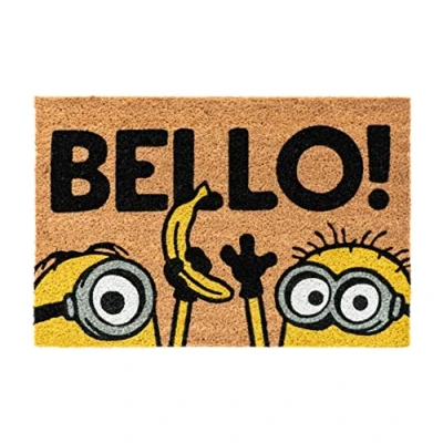Image of Grupo Erik Minions Door Mat 15.7 x 23.6 inches 40 60 cm Coconut Coir Eco Friendly 100% Indoor &amp; Outdoor Gifts