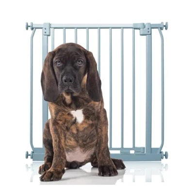 Image of Bettacare Elite Pressure Dog Gate, 71cm 80cm, Matt Grey, Fit Pet Gate for and Puppy, Barrier, Easy Installation