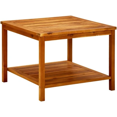 Image of vidaXL Coffee Table 60x60x45 cm Solid Acacia Wood