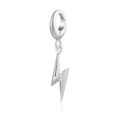 Image of Lily Charmed 925 Sterling Silver Lightning Bolt Charm