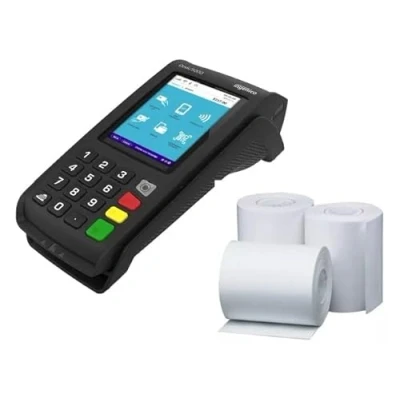 Image of Replacement Receipt Paper for Ingenico Tetra Desk 5000 Payment Device, 20 Rolls