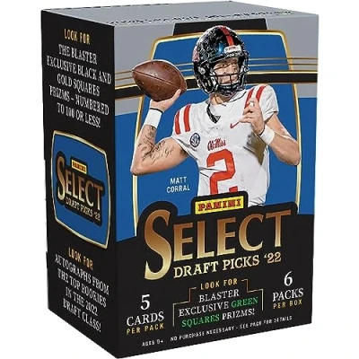 Image of 2022 Panini Select Draft Picks Football Blaster 30 Trading Cards Per Box