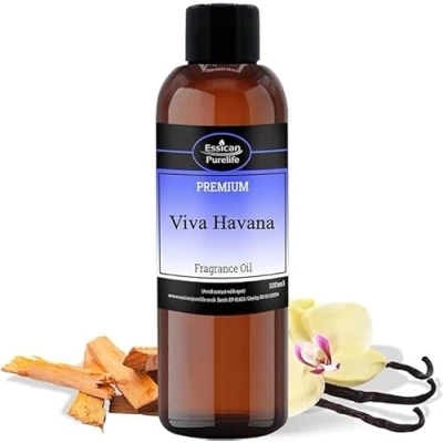 Image of Viva Havana Fragrance Oils for Candle Making 100ml, Perfect Soaps, Bath Bombs, Slime, Wax Melts, Aromatherapy, Home Fragrance, &amp; Oil Burners Aroma Hair Skin Care UK Made