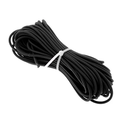 Image of 2mm Elastic Bungee Shock Cord Tie Down Marine Rope For Boat/Trailer Covers Black, 10m