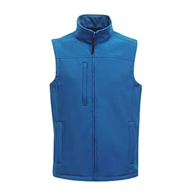 Image of Regatta Professional Men&#039;s Flux Water Repellent Softshell Bodywarmer Gilet Jacket, Oxford Blue, size Small (Manufacturer Size:S)