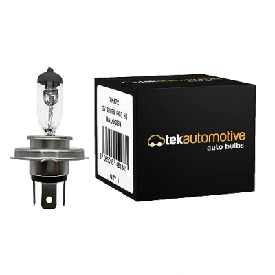 Image of Tek Automotive H4 472 Car Headlight Bulb, Halogen Headlamp Light Bulbs, 12V 60/55W P43T
