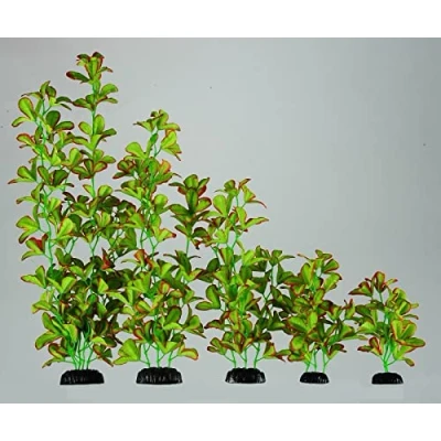 Image of Finest Filters Light Green Silk Aquarium Fish Tank Plant Decoration Ornament Large Plants (Light 50cm)